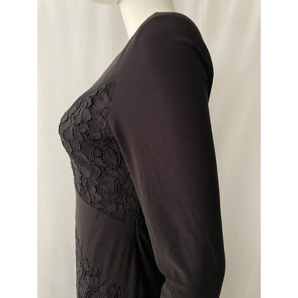 Ralph Lauren Women's Dress Black A-Line Cocktail V-Neck Size 6 - Picture 3 of 8